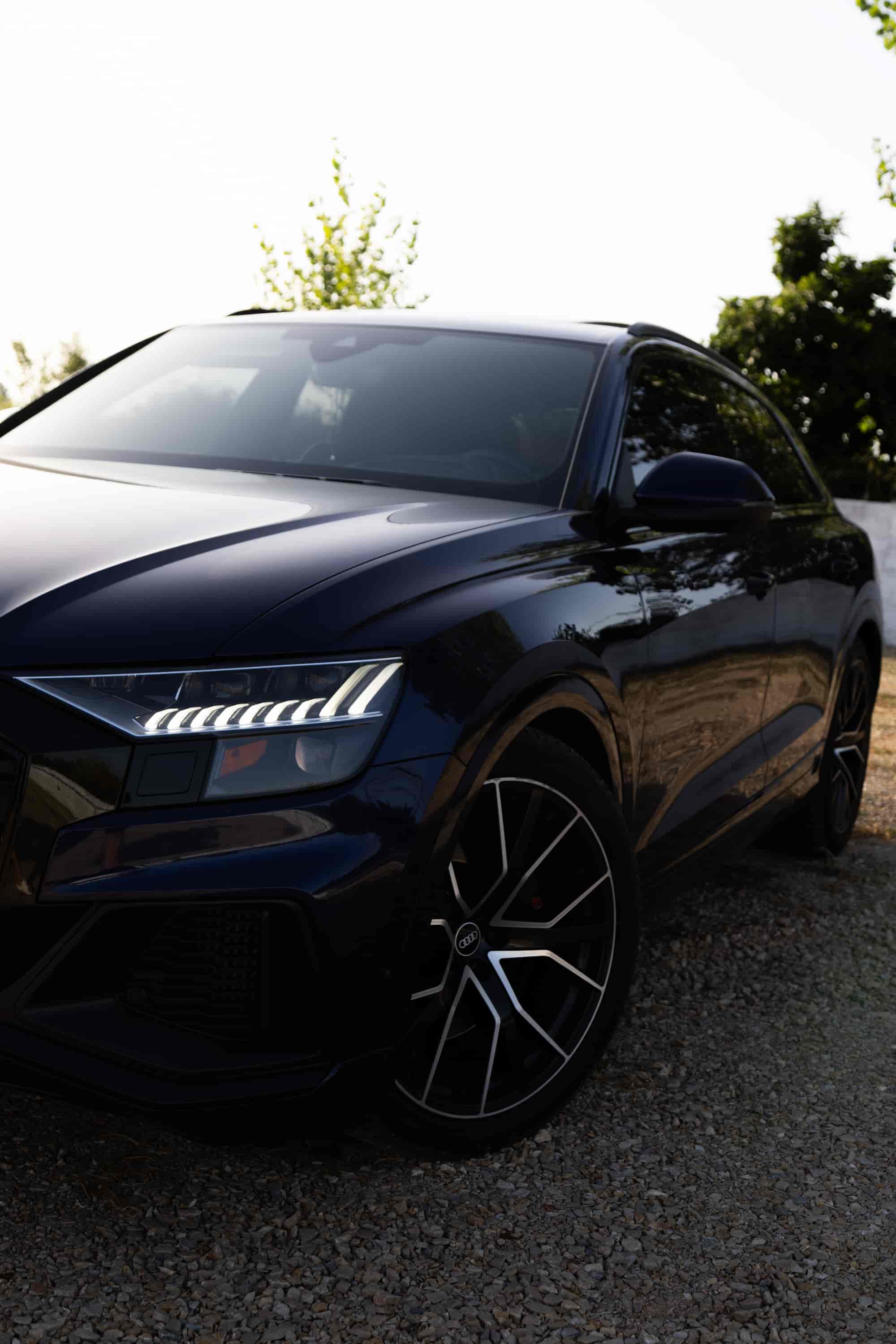 Premium Audi SQ8 rental car available at Tirana Airport Albania
